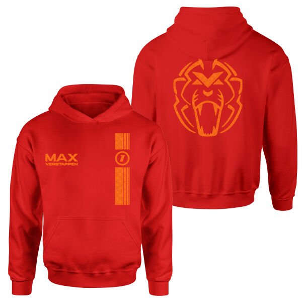Max Verstappen Stamp Edition Hoodie S - Kırmızı