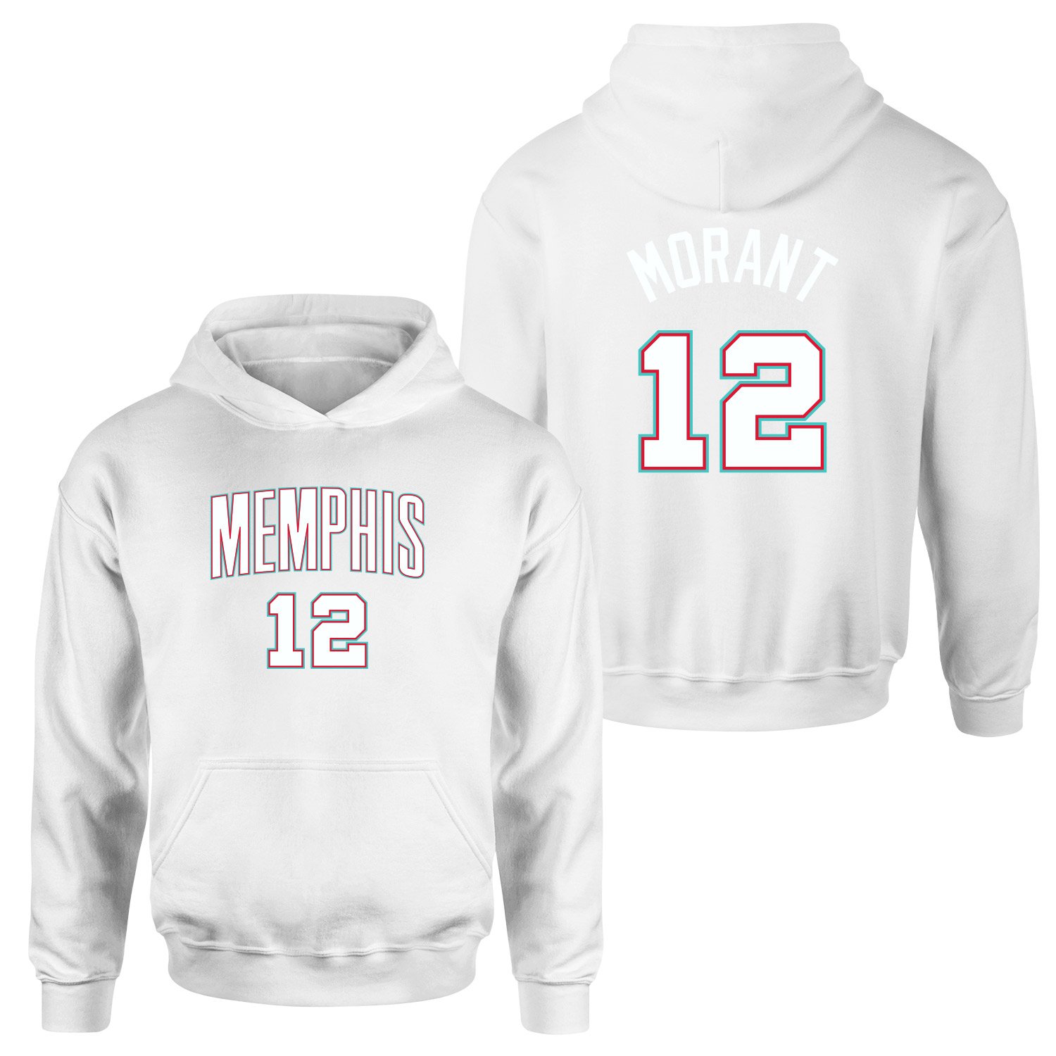Ja Morant Memphis Forma Hoodie M - Beyaz