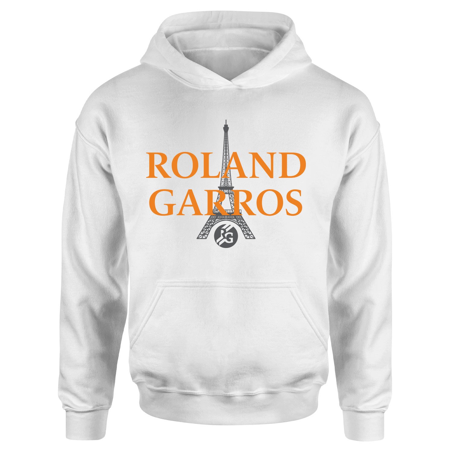 Roland Garros 2026 Casual Hoodie XXL - Beyaz