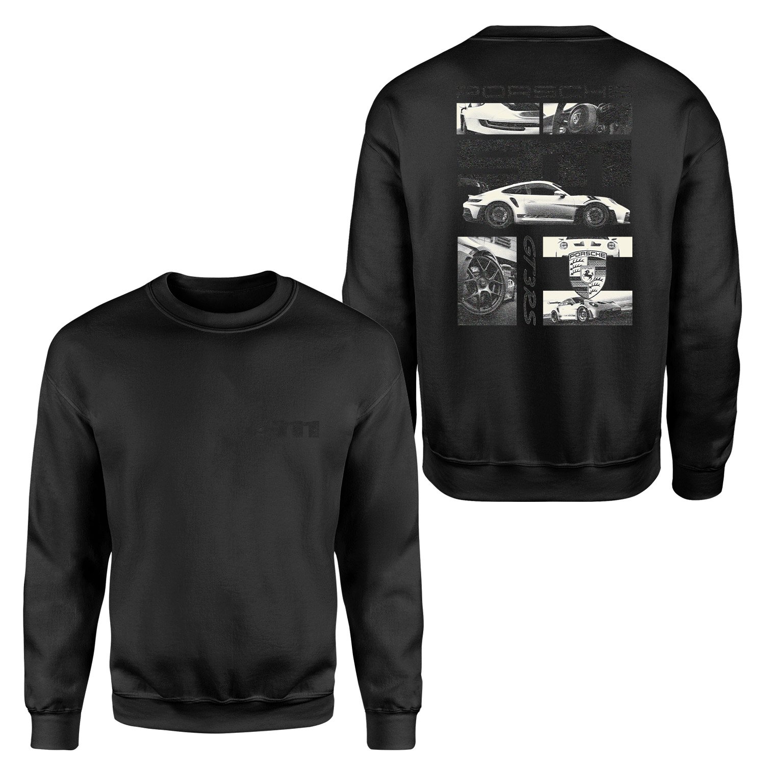 GT3 RS Grunge Sweatshirt S - Siyah