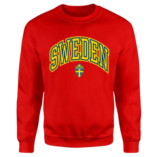 İsveç 2026 Varsity Sweatshirt XL - Kırmızı