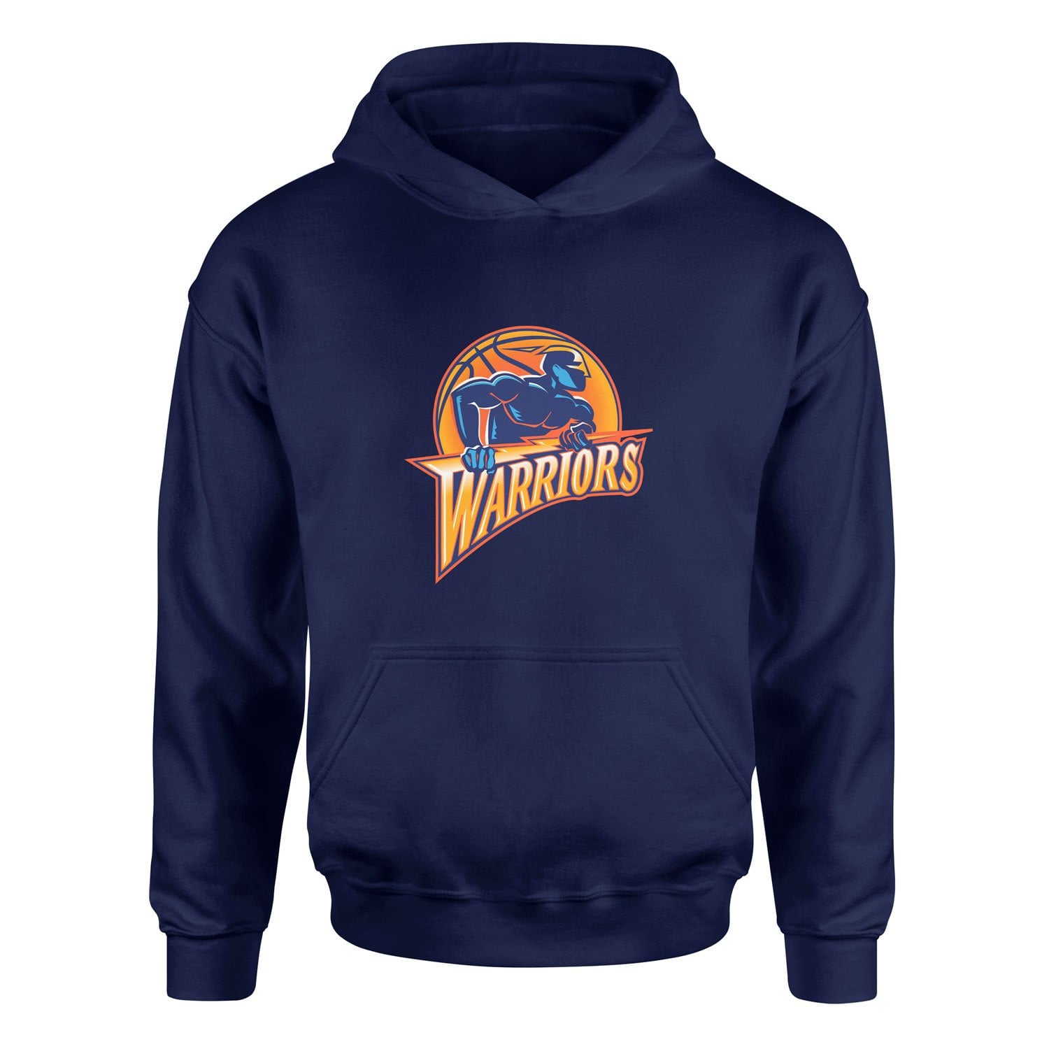 Warriors Retro Hoodie XXL - İndigo Mavisi