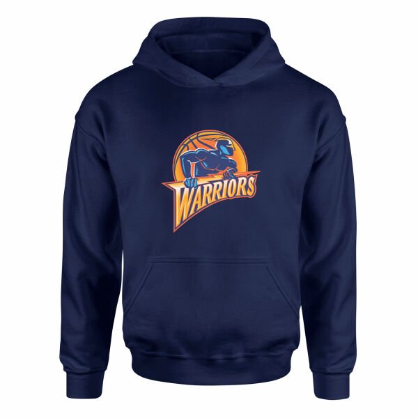 Warriors Retro Hoodie XXL - İndigo Mavisi