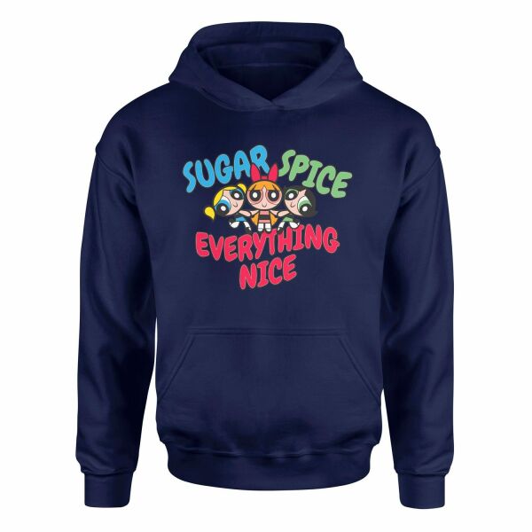 Sugar, Spice & Everything Nice Hoodie L - Lacivert