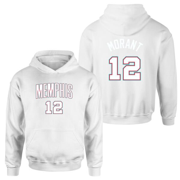 Ja Morant Memphis Forma Hoodie L - Beyaz