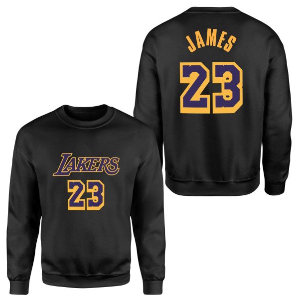 LeBron James 23 Lakers Sweatshirt L - Siyah