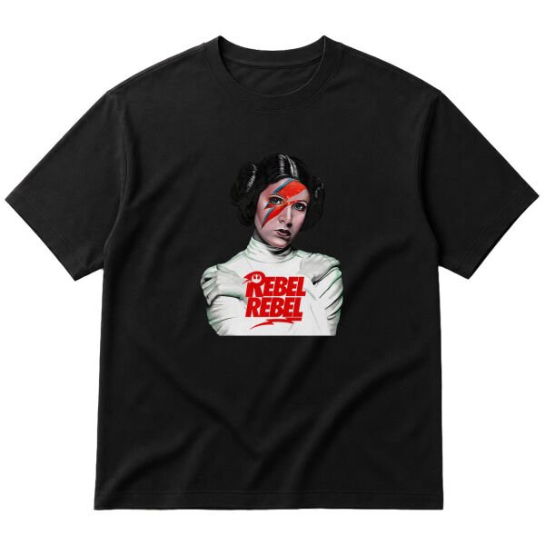 Rebel Rebel Oversize Tişört L - Siyah