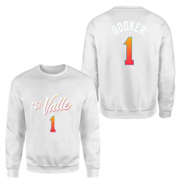 Devin Booker Phoenix Forma Sweatshirt M - Beyaz