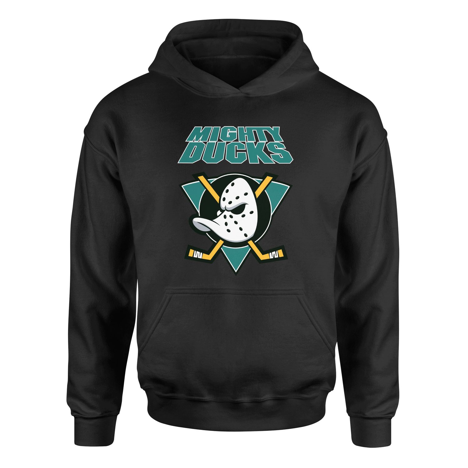 Mighty Ducks Retro Hoodie XL - Siyah