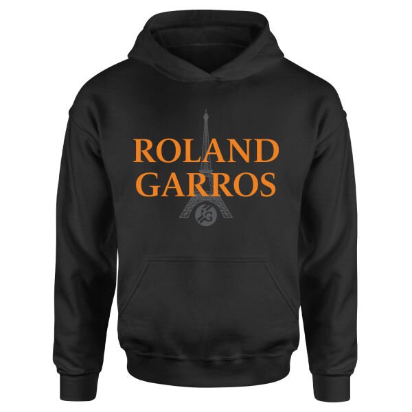 Roland Garros 2026 Casual Hoodie L - Siyah