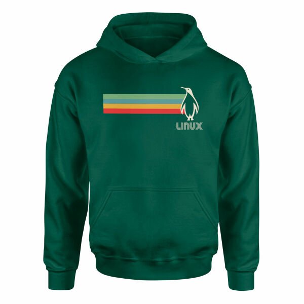 LINUX Hoodie XXL - Nefti Yeşili