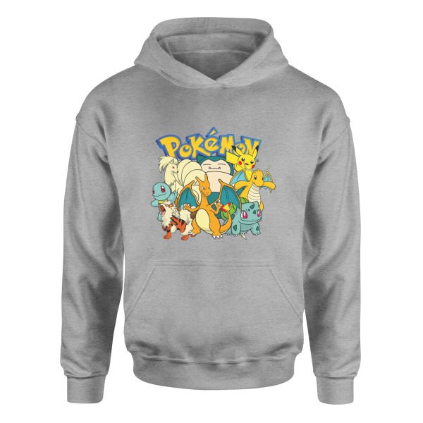 Pokemon Battle Ready Hoodie M - Gri