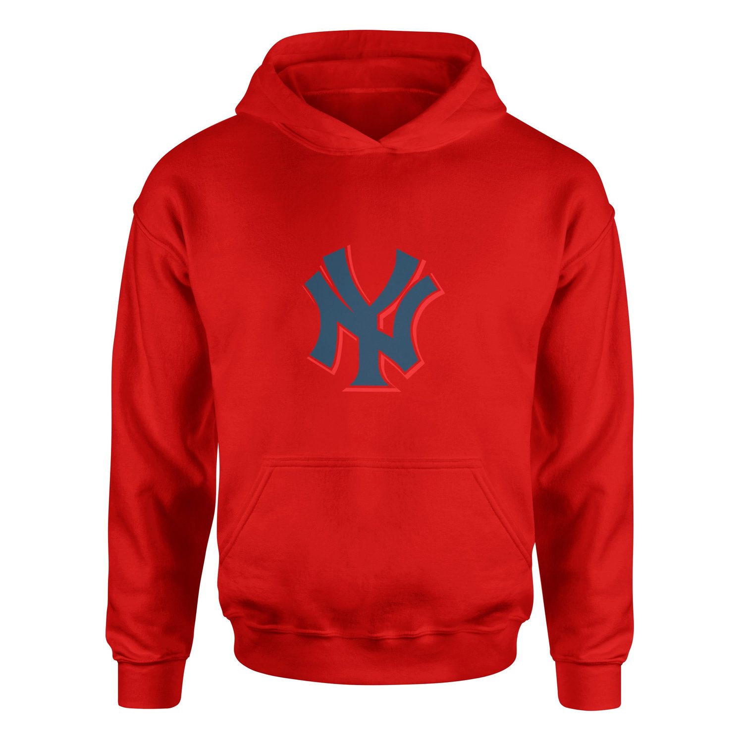 NY Yankees C Hoodie L - Kırmızı