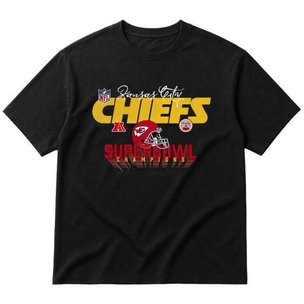 Kansas City Chiefs SB Champions Oversize Tişört