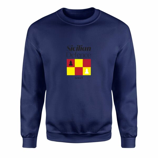 Sicilian Defence Sweatshirt L - İndigo Mavisi
