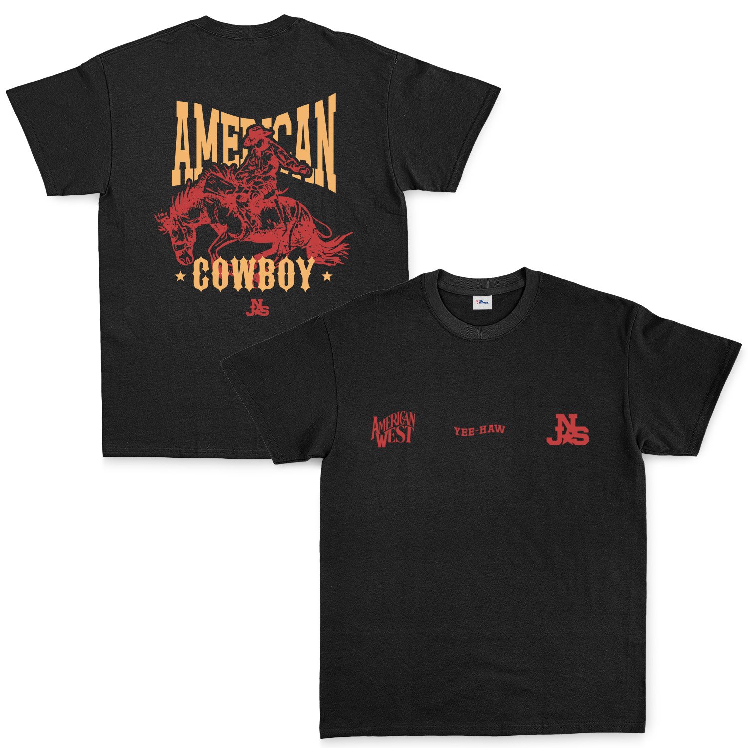 American Cowboy NSJ Premium Tişört XXL - Siyah