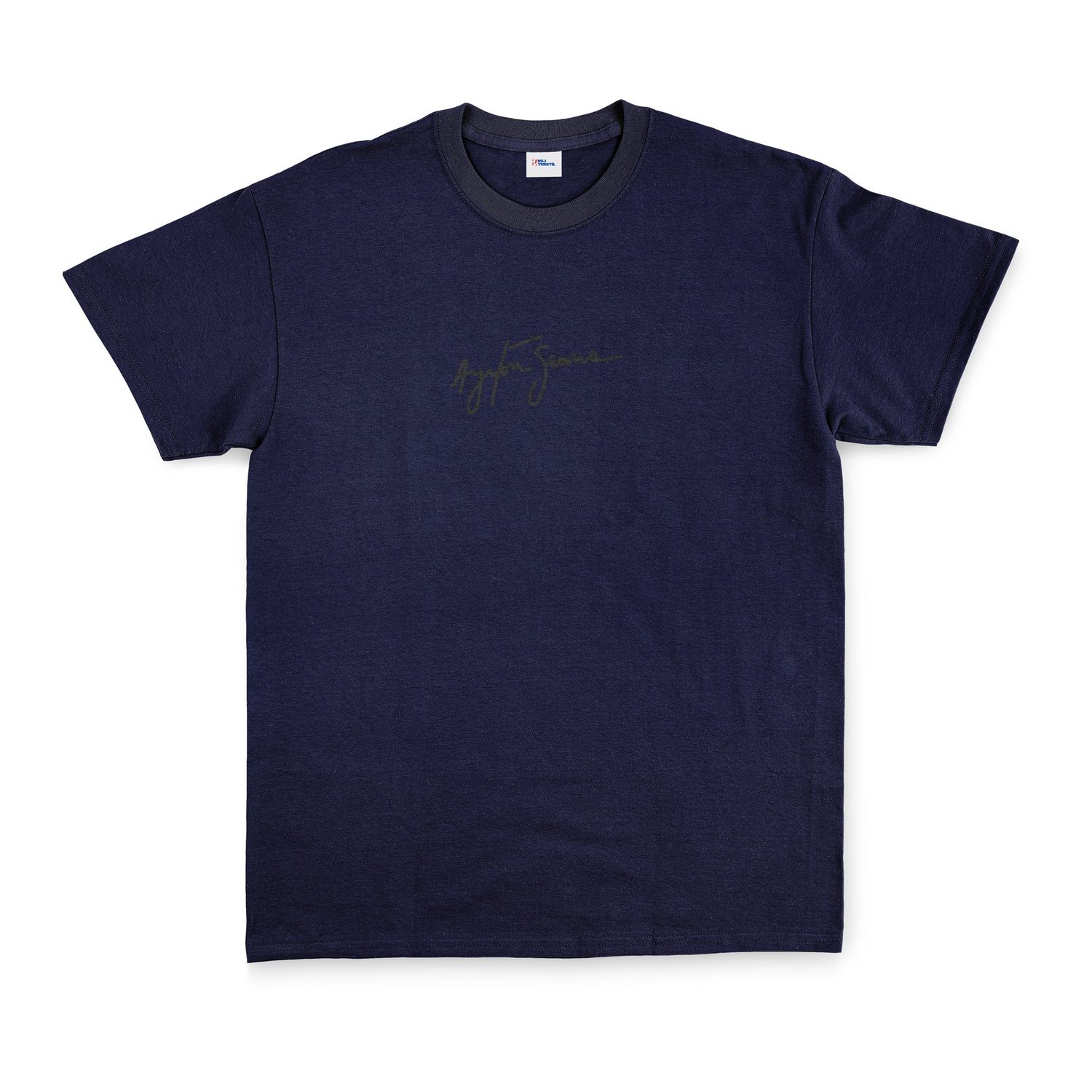 Ayrton Senna Signature Tişört M - İndigo Mavisi
