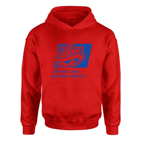 United Shell Delivery Service Hoodie XL - Kırmızı