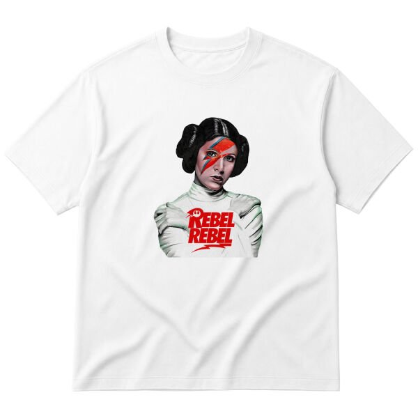 Rebel Rebel Oversize Tişört S - Beyaz