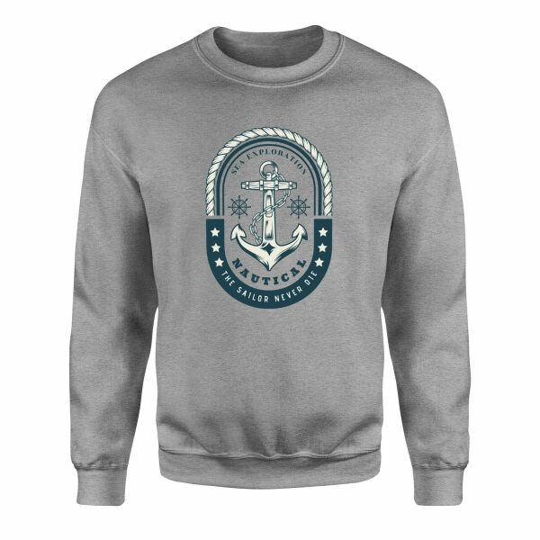 Nautical Sweatshirt XL - Gri