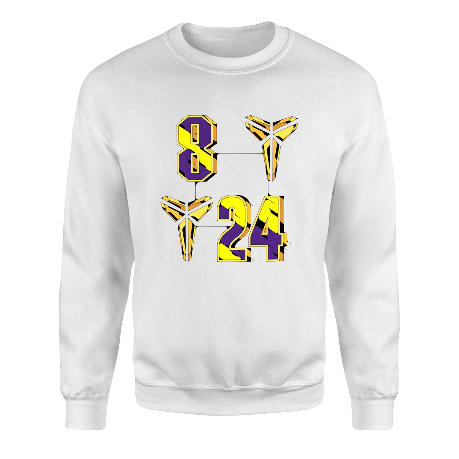 8-24 Kobe Bryant Sweatshirt L - Beyaz