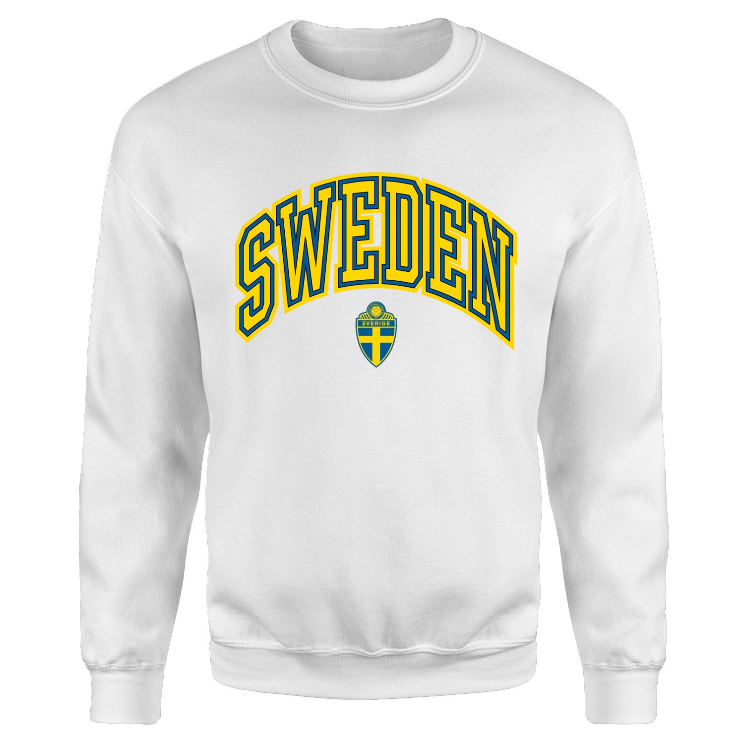 İsveç 2026 Varsity Sweatshirt L - Beyaz