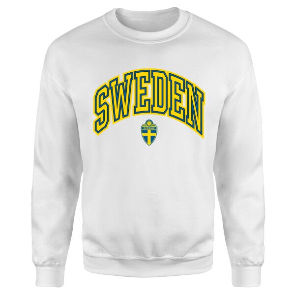 İsveç 2026 Varsity Sweatshirt L - Beyaz