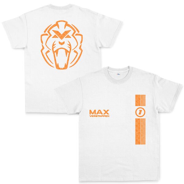 Max Verstappen Stamp Edition Tişört L - Beyaz