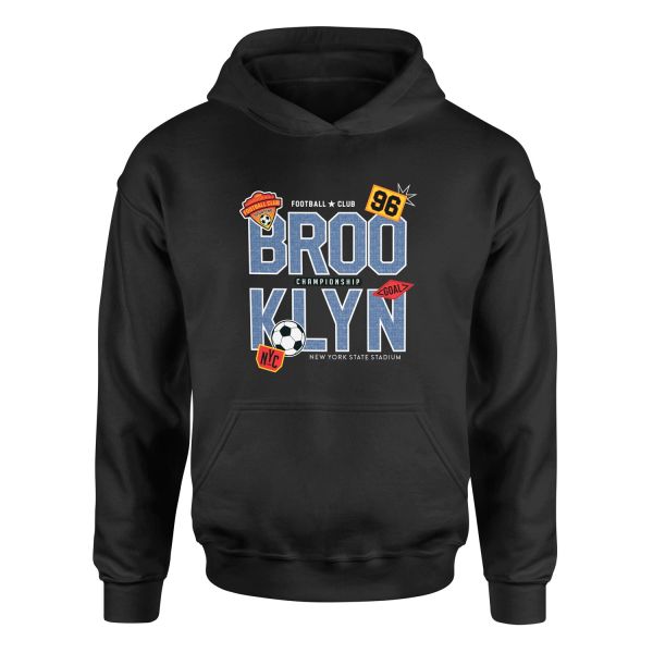 BROOKLYN 96 Championship Hoodie M - Siyah