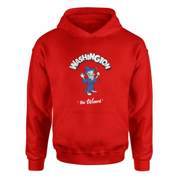Wizards Cartoon Hoodie M - Kırmızı