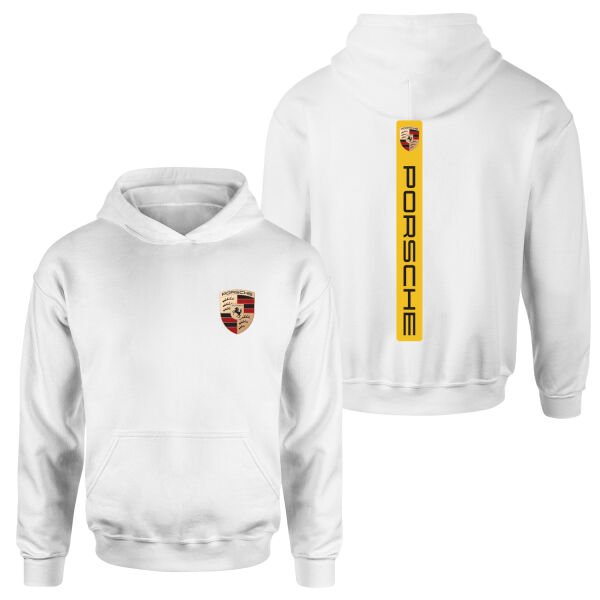 Porsche V Graphic Racing Yellow Hoodie L - Beyaz