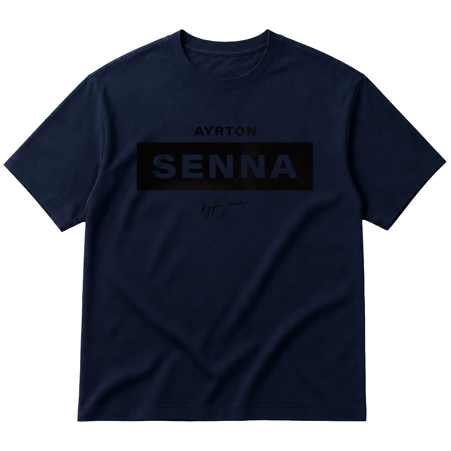 Ayrton Senna Oversize Tişört S - İndigo Mavisi