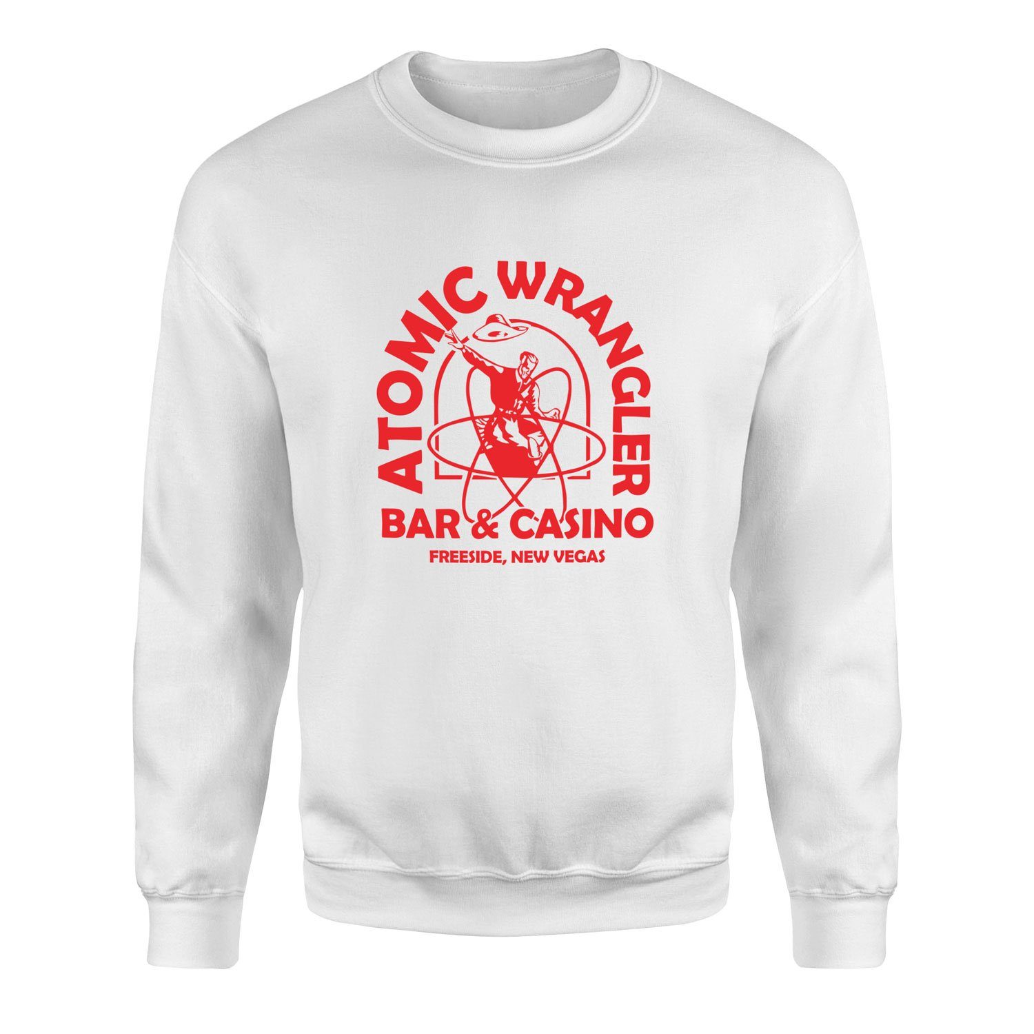 Atomic Wrangler | Fallout Sweatshirt XXL - Beyaz