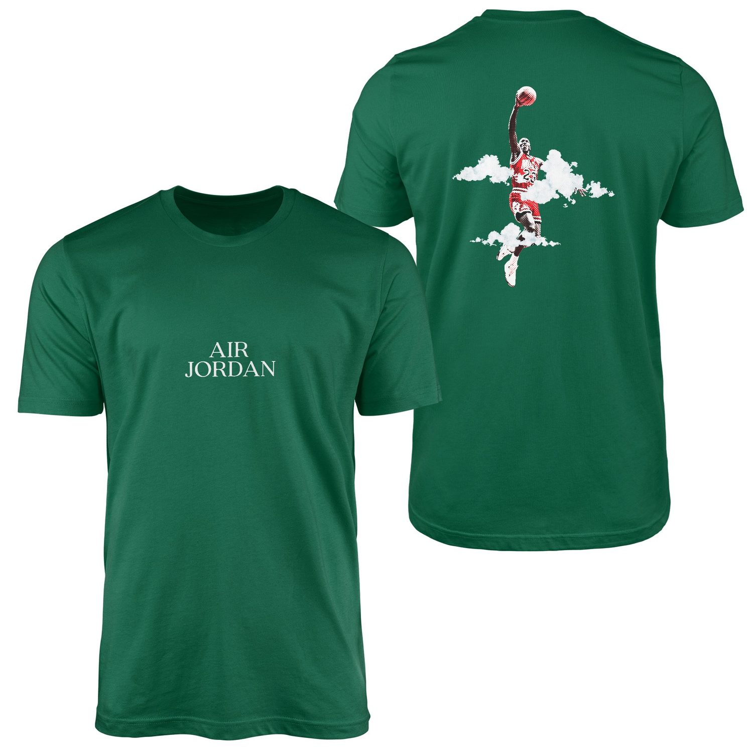 Air Jordan His Airness SE Tişört S - Nefti Yeşili
