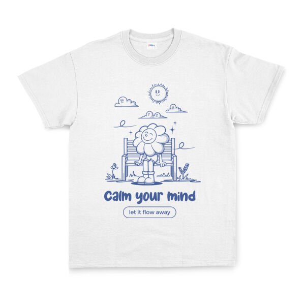 Calm Your Mind Tişört S - Beyaz