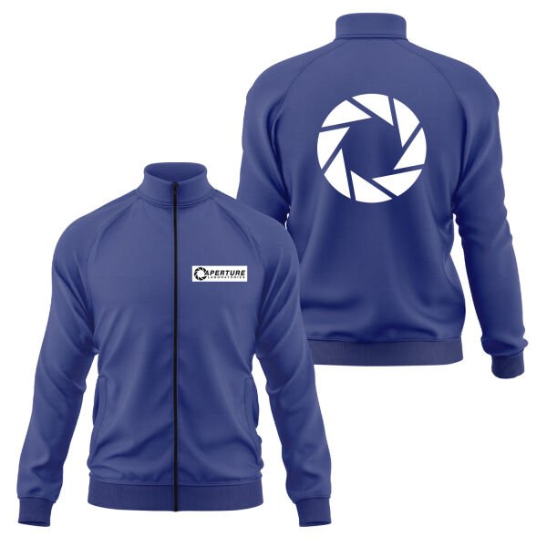 Aperture Laboratories Fermuarlı Sweatshirt S - İndigo Mavisi