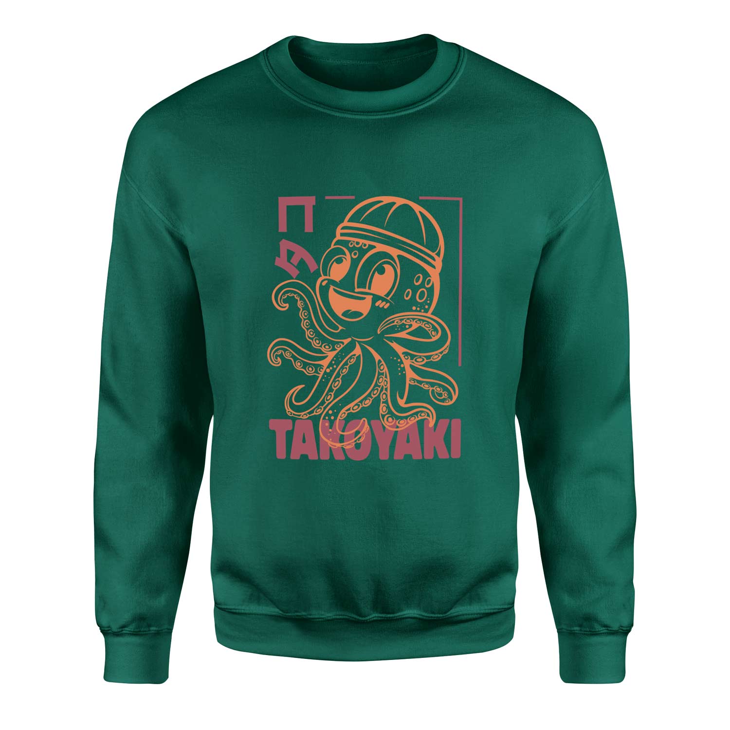 Takoyaki Sweatshirt XL - Nefti Yeşili
