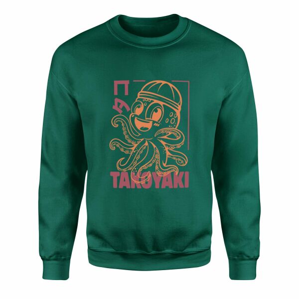 Takoyaki Sweatshirt XL - Nefti Yeşili