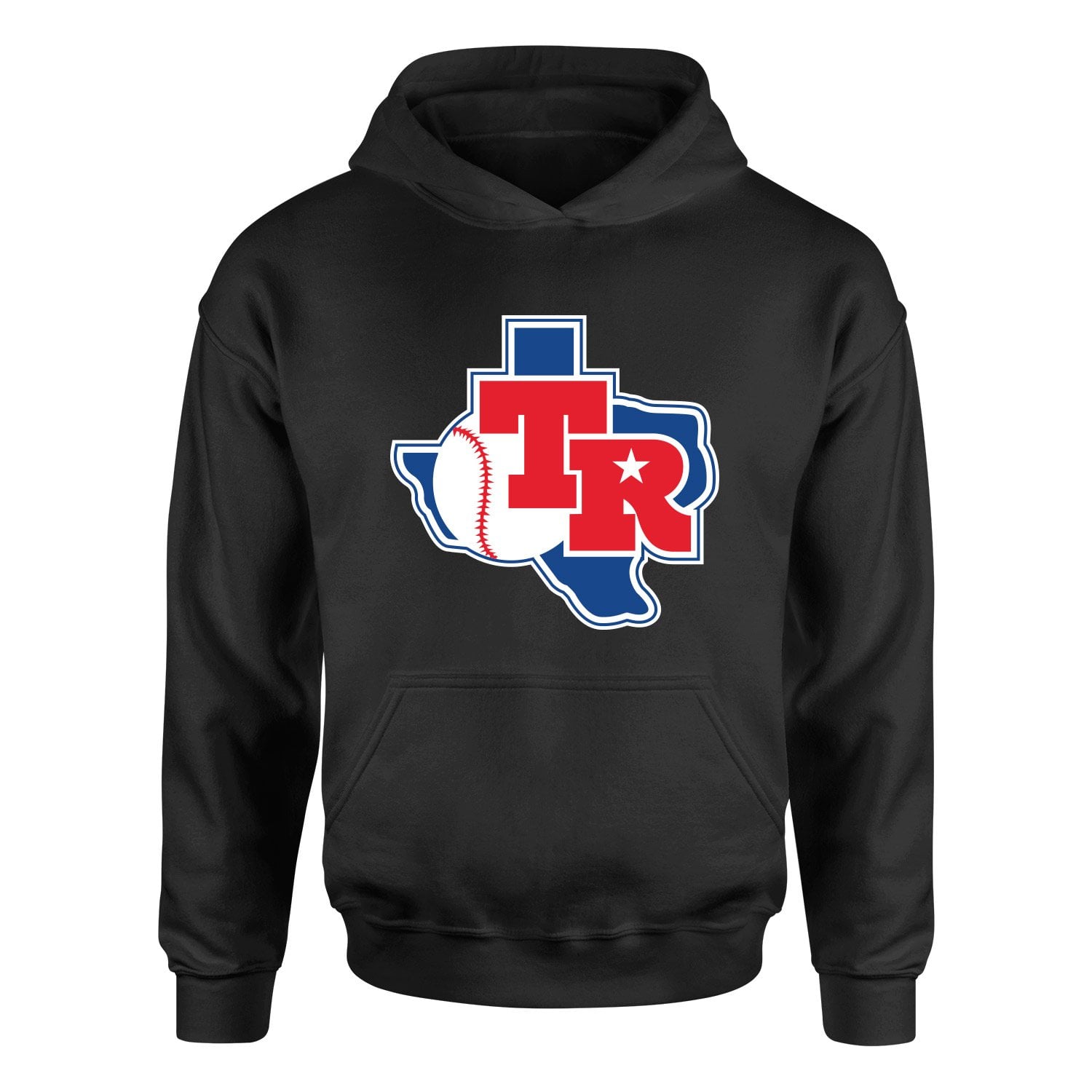 Texas Rangers TX Hoodie M - Siyah