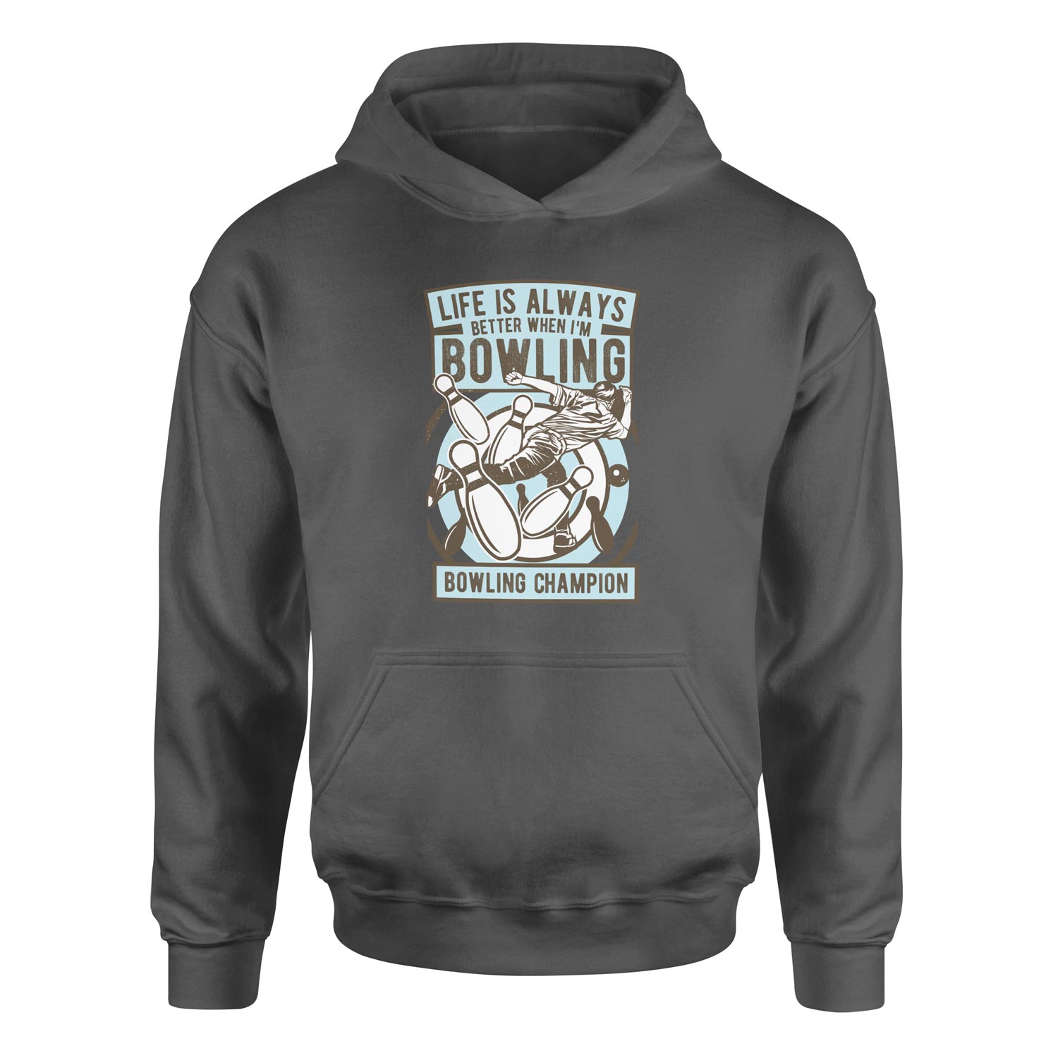 Bowling Champion Hoodie XL - Füme