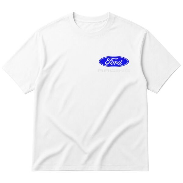 Ford Racing Oversize Tişört L - Beyaz