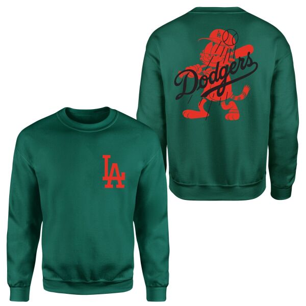 LA Dodgers x GRFLD Sweatshirt M - Nefti Yeşili
