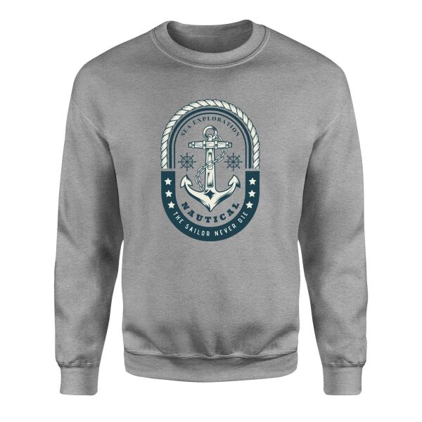 Nautical Sweatshirt M - Gri