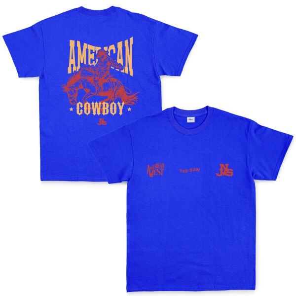 American Cowboy NSJ Premium Tişört S - Mavi