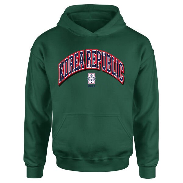 Kore Cumhuriyeti 2026 Varsity Hoodie L - Nefti Yeşili