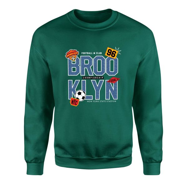 BROOKLYN 96 Championship Sweatshirt M - Nefti Yeşili
