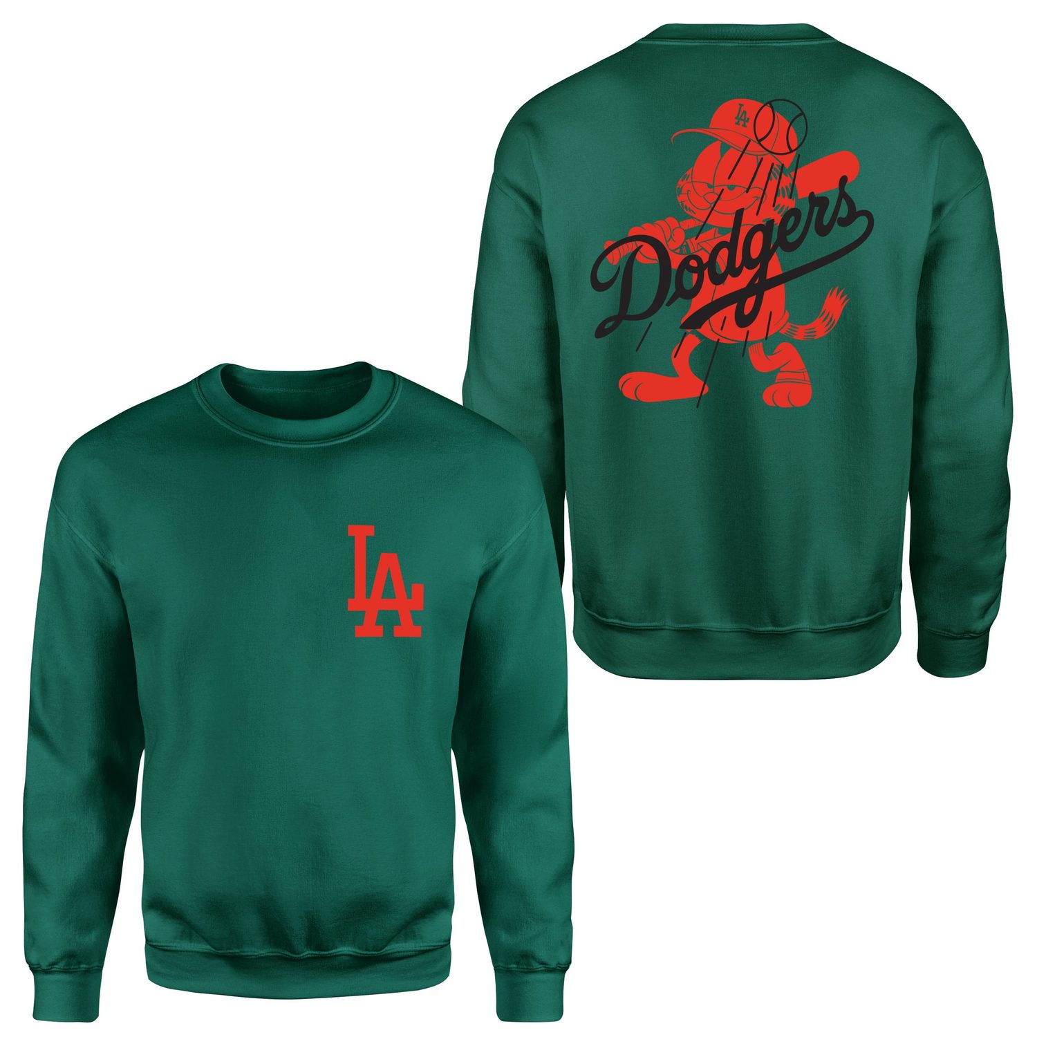 LA Dodgers x GRFLD Sweatshirt L - Nefti Yeşili