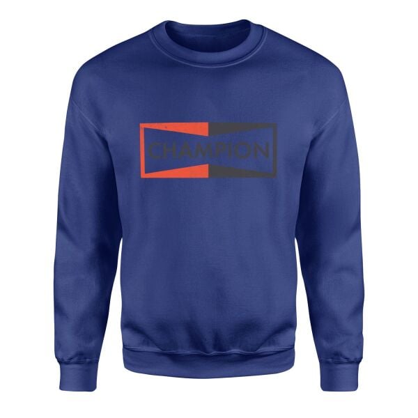 Champion Brad Pitt Sweatshirt M - İndigo Mavisi