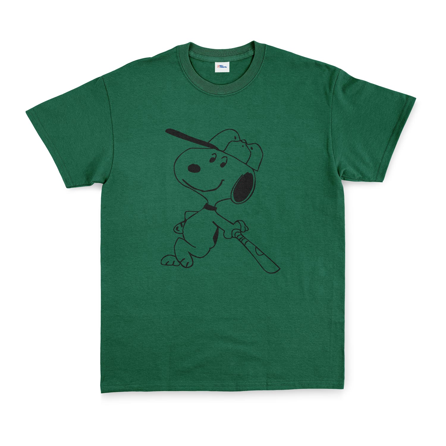 Snoopy Tişört L - Nefti Yeşili