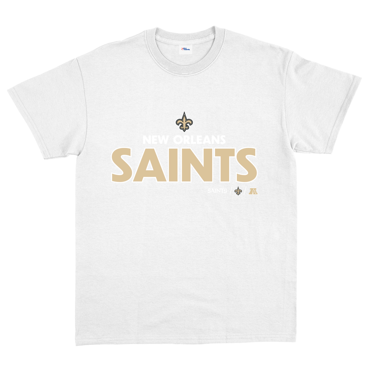 New Orleans Saints AFC Tişört L - Beyaz